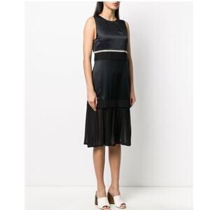 3.1 Phillip Lim Silk Sleeveless Dress Black Retails $750 New Casual Cocktail